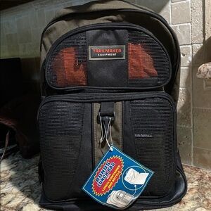 Trailmaker Black and Brown Backpack